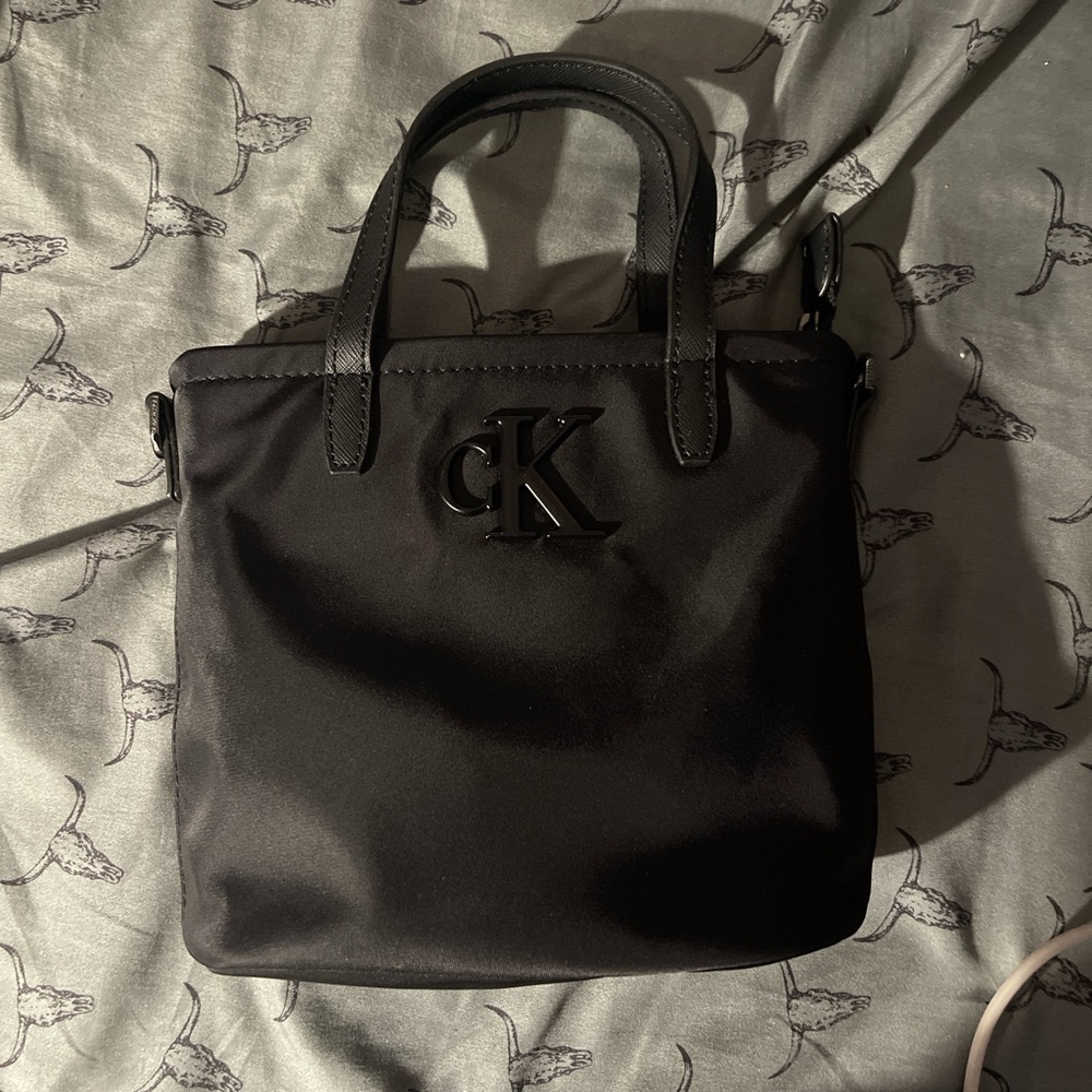 Calvin Klein Black Mini Bag with Structured Design